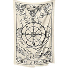Tarot Card Destiny Astrology Divination Retro Tapestry Wall Tapestry - Grand Goldman