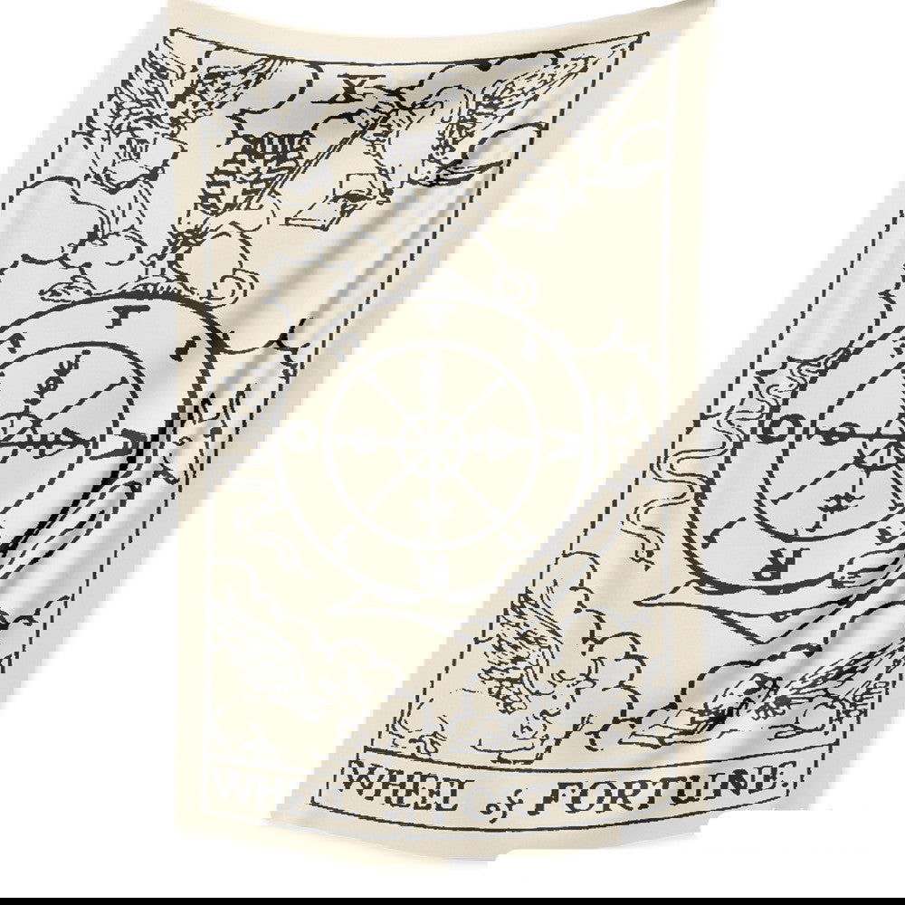 Tarot Card Destiny Astrology Divination Retro Tapestry Wall Tapestry - Grand Goldman