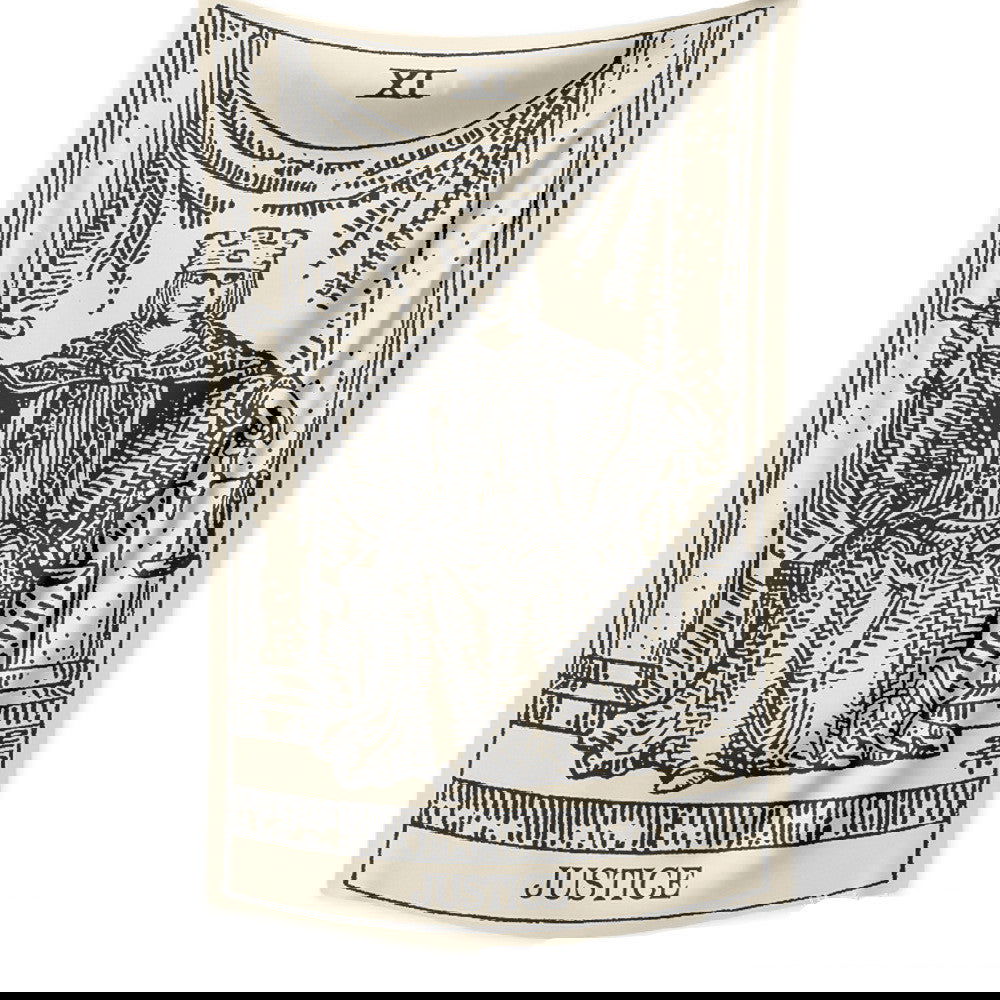 Tarot Card Destiny Astrology Divination Retro Tapestry Wall Tapestry - Grand Goldman