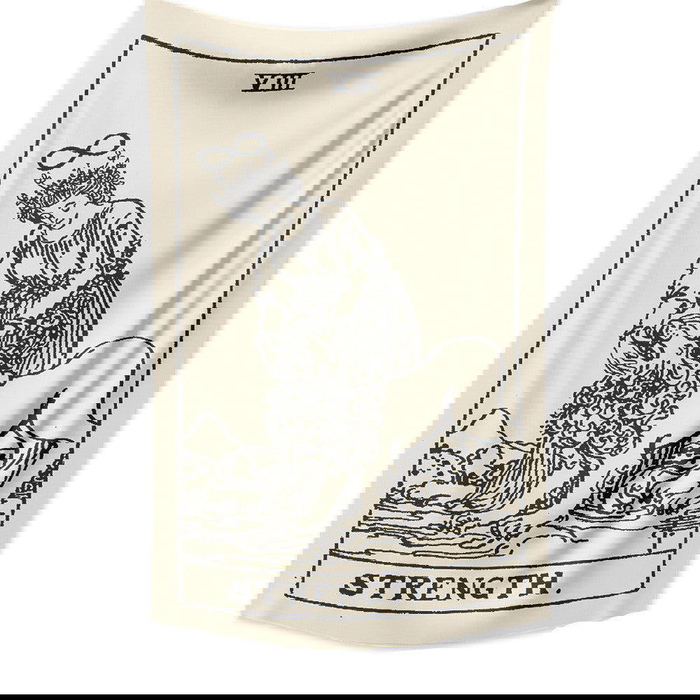 Tarot Card Destiny Astrology Divination Retro Tapestry Wall Tapestry - Grand Goldman