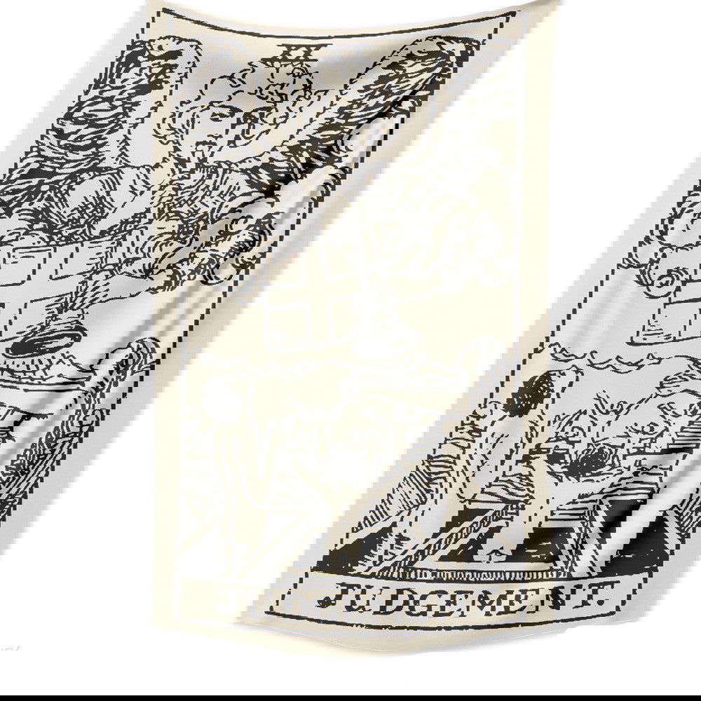 Tarot Card Destiny Astrology Divination Retro Tapestry Wall Tapestry - Grand Goldman