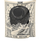 Tarot Card Destiny Astrology Divination Retro Tapestry Wall Tapestry - Grand Goldman