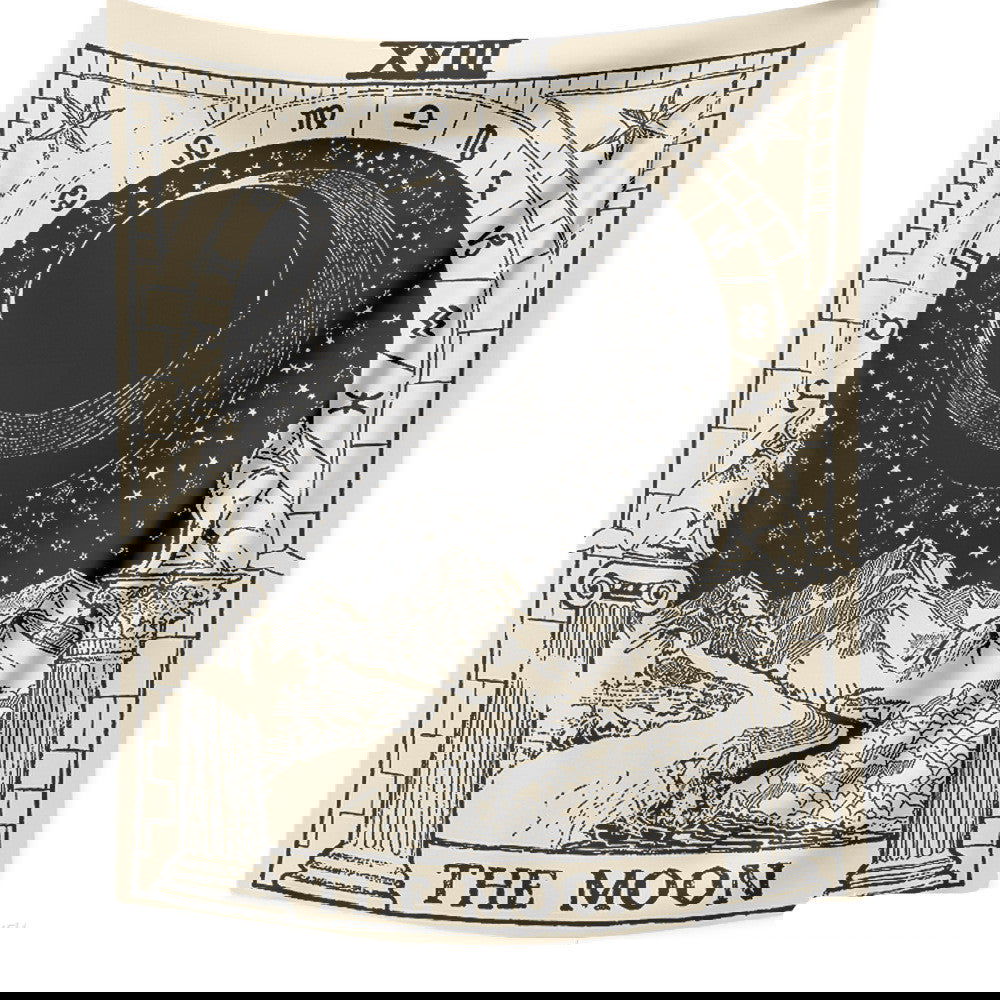 Tarot Card Destiny Astrology Divination Retro Tapestry Wall Tapestry - Grand Goldman