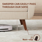 Tbfit 65" W Loveseat Sofa, Mid Century Modern Decor Love Seat Couches for Living Room, Button Tufted Upholstered Small Couch for Bedroom, Solid and Easy to Install Love Seats Furniture, Beige - Grand Goldman