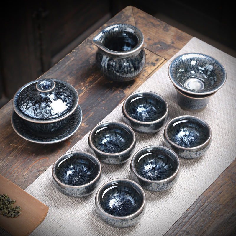 Tea Set Jianzhan Tea Cup Gift Ceramic Kung - Grand Goldman