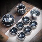 Tea Set Jianzhan Tea Cup Gift Ceramic Kung - Grand Goldman
