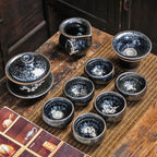 Tea Set Jianzhan Tea Cup Gift Ceramic Kung - Grand Goldman