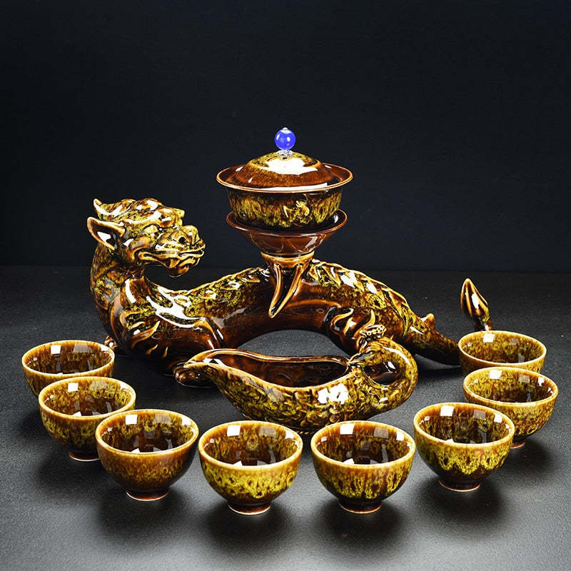 Tea Set Mini Set Household Minimalist Ceramic Kung Fu Tea Cup A Set - Grand Goldman