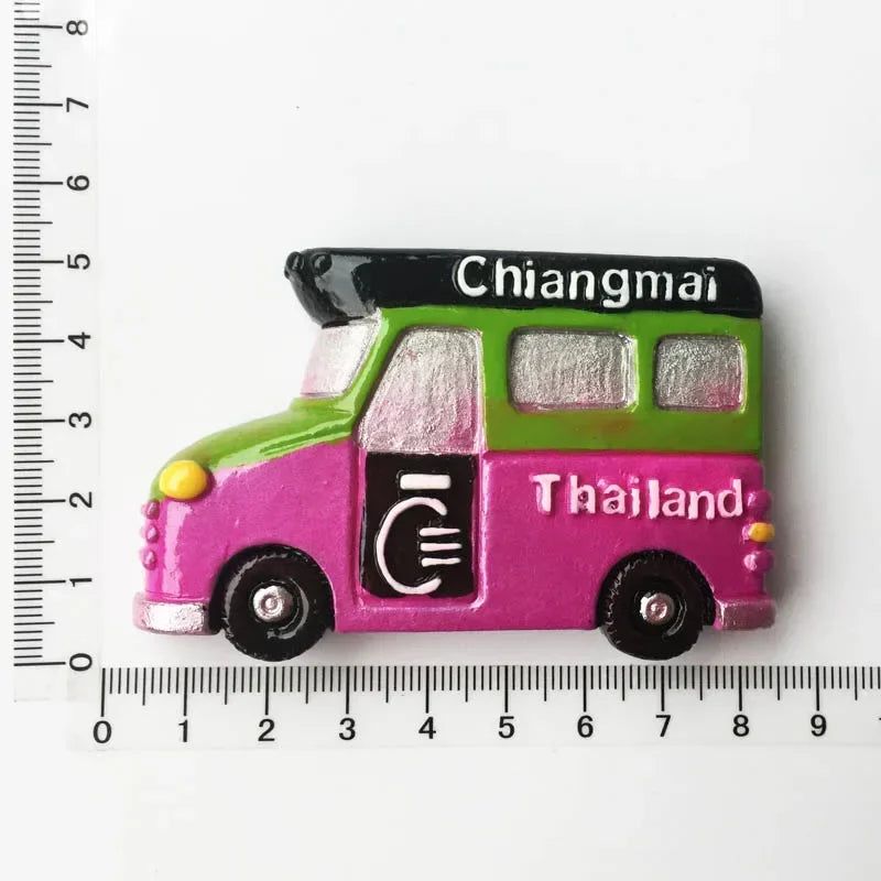 Thailand bangkok fridge magnets Tourism souvenir travel gifts Floating market chiangmai Phuket Magnetic Refrigerator Stickers - Grand Goldman