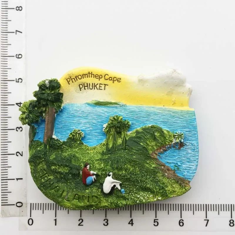 Thailand bangkok fridge magnets Tourism souvenir travel gifts Floating market chiangmai Phuket Magnetic Refrigerator Stickers - Grand Goldman