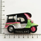 Thailand bangkok fridge magnets Tourism souvenir travel gifts Floating market chiangmai Phuket Magnetic Refrigerator Stickers - Grand Goldman