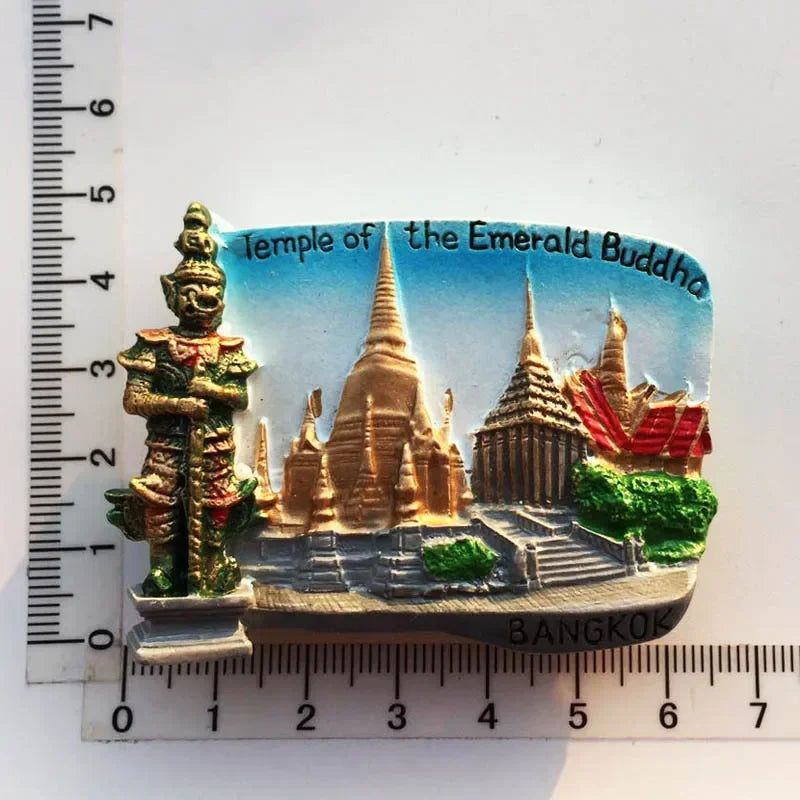 Thailand bangkok fridge magnets Tourism souvenir travel gifts Floating market chiangmai Phuket Magnetic Refrigerator Stickers - Grand Goldman