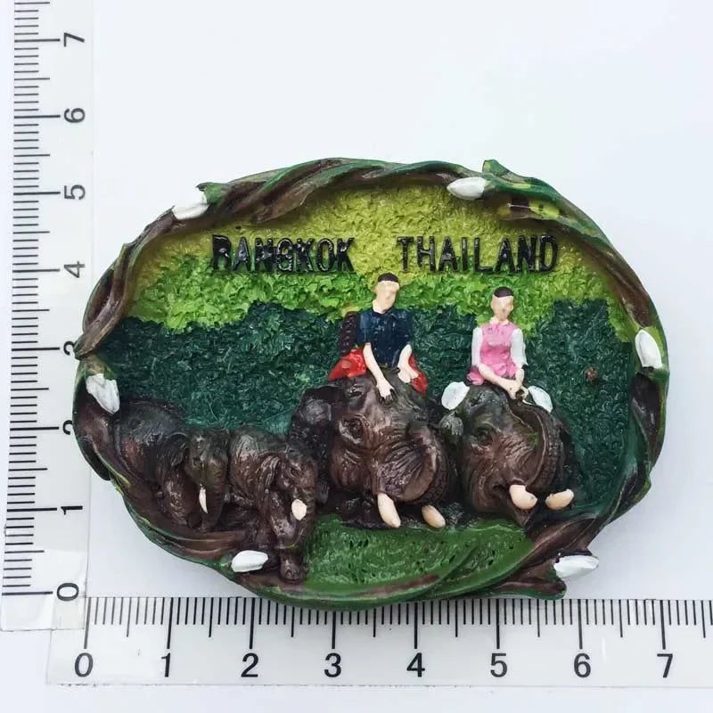 Thailand bangkok fridge magnets Tourism souvenir travel gifts Floating market chiangmai Phuket Magnetic Refrigerator Stickers - Grand Goldman