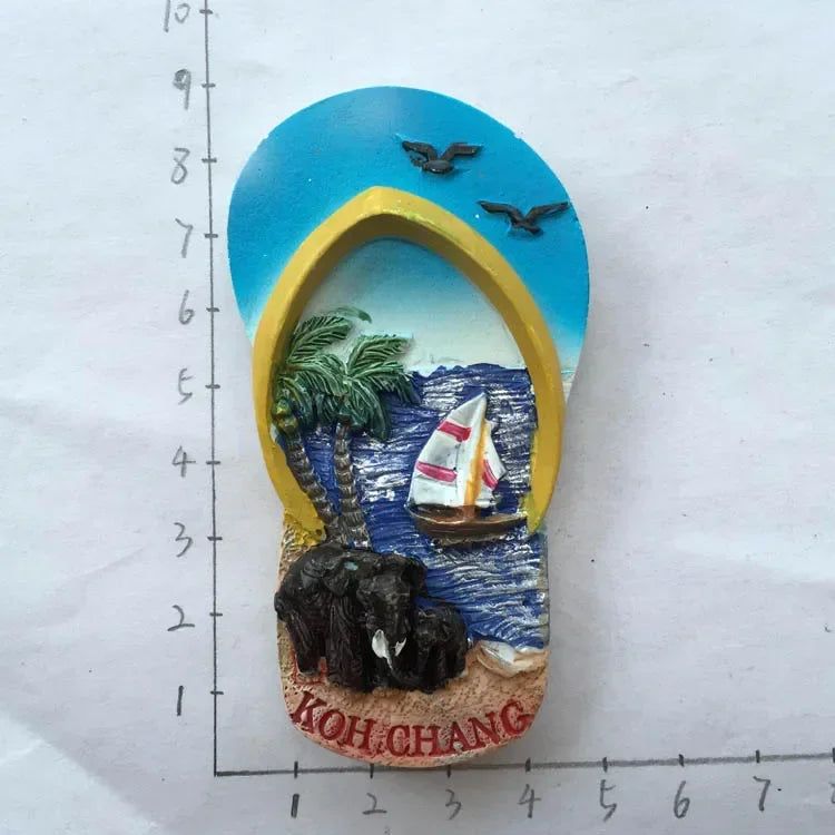 Thailand bangkok fridge magnets Tourism souvenir travel gifts Floating market chiangmai Phuket Magnetic Refrigerator Stickers - Grand Goldman