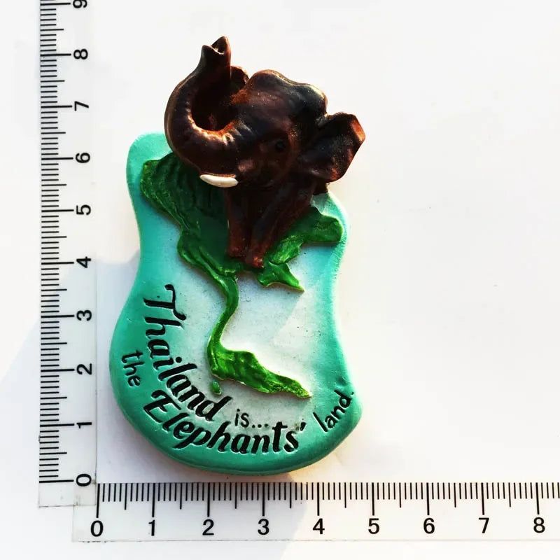 Thailand bangkok fridge magnets Tourism souvenir travel gifts Floating market chiangmai Phuket Magnetic Refrigerator Stickers - Grand Goldman