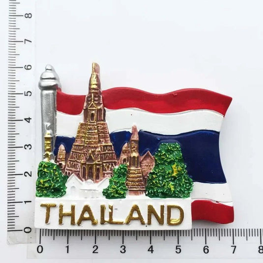 Thailand bangkok fridge magnets Tourism souvenir travel gifts Floating market chiangmai Phuket Magnetic Refrigerator Stickers - Grand Goldman
