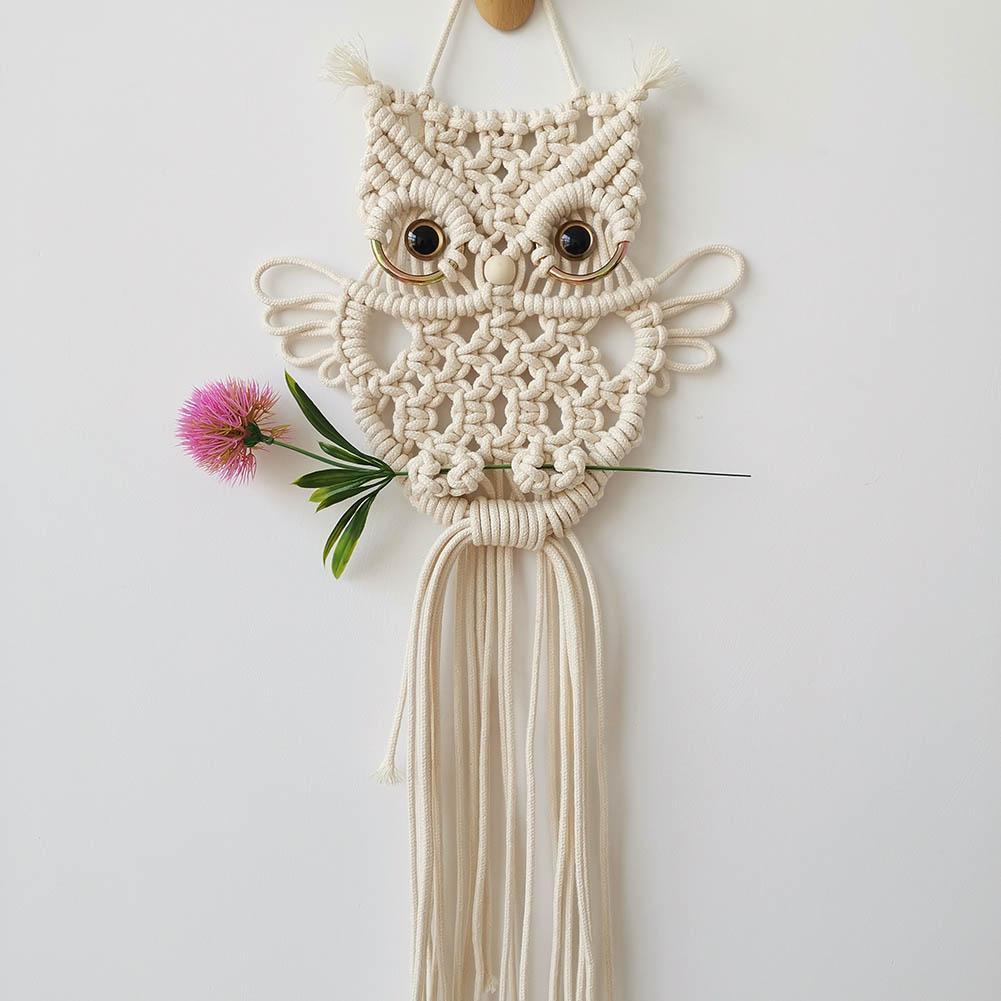 The New Cotton Cord Woven Tapestry Owl Wall Hangings - Grand Goldman