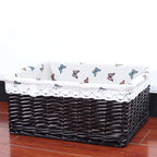 The storage basket willow rattan storage basket kitchen finishing Home Furnishing supplies storage basket wholesale sundry snacks desktop - Grand Goldman