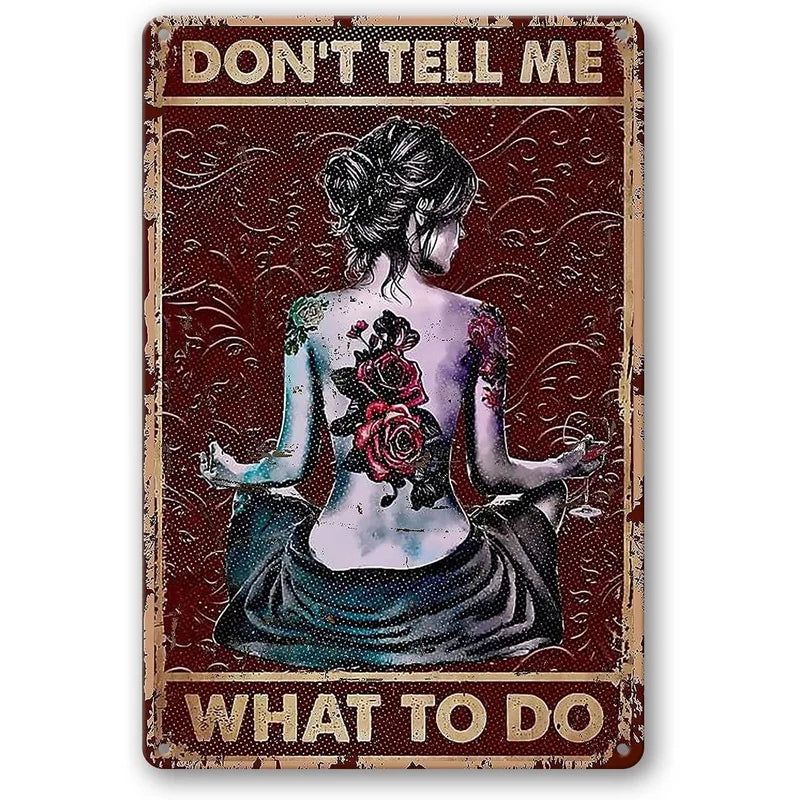 They whispered to her You Can Not Withstand The Storm Metal Tin Signs Posters Plate Wall Decor for Bars Cafe Clubs Retro Posters - Grand Goldman