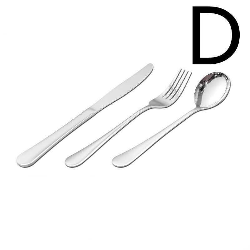 Thickened Stainless Steel Steak Knife And Fork Set - Grand Goldman