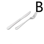 Thickened Stainless Steel Steak Knife And Fork Set - Grand Goldman