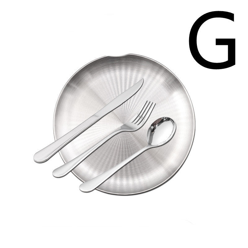 Thickened Stainless Steel Steak Knife And Fork Set - Grand Goldman