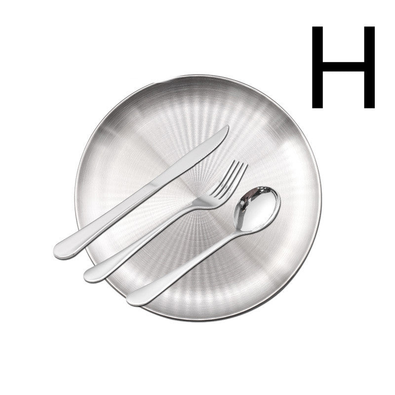 Thickened Stainless Steel Steak Knife And Fork Set - Grand Goldman