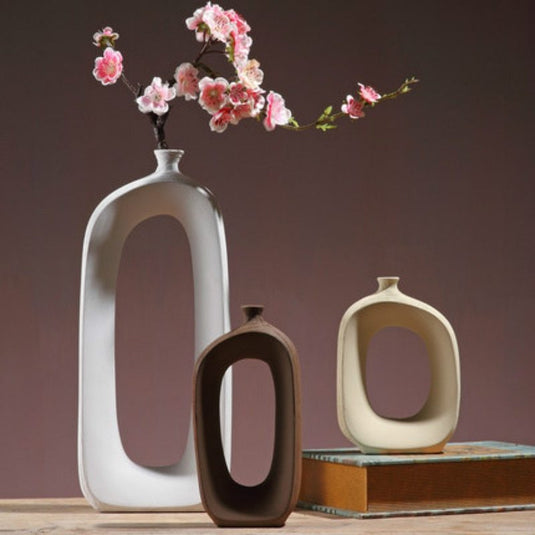 Three-piece ceramic vase - Grand Goldman