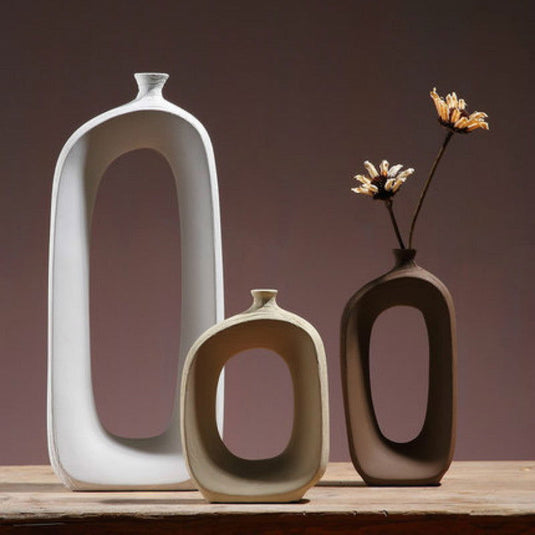 Three-piece ceramic vase - Grand Goldman