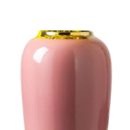 Three Modern Hand-painted Porcelain Vases With Gold-plated Glazed Flowers - Grand Goldman