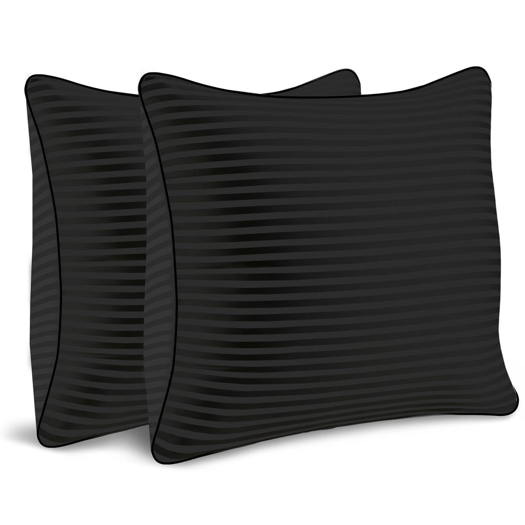 Throw Pillows Insert, 18'' x 18'' Set of 2, Decorative for Couch, Sofa or Bed with Premium Down Alternative Filled, White - Grand Goldman