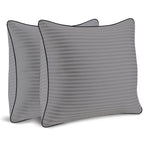 Throw Pillows Insert, 18'' x 18'' Set of 2, Decorative for Couch, Sofa or Bed with Premium Down Alternative Filled, White - Grand Goldman