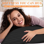 Throw Pillows Insert, 18'' x 18'' Set of 2, Decorative for Couch, Sofa or Bed with Premium Down Alternative Filled, White - Grand Goldman