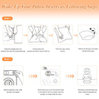 Throw Pillows Insert, 18'' x 18'' Set of 2, Decorative for Couch, Sofa or Bed with Premium Down Alternative Filled, White - Grand Goldman