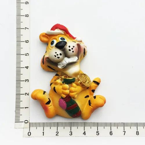 Tiger Symbol Cute Cartoon Lucky Tiger Magnetic Refrigerator Magnet Home Decoration The Year of The Tiger Gift for Kids - Grand Goldman