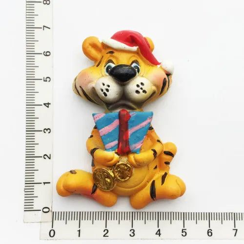Tiger Symbol Cute Cartoon Lucky Tiger Magnetic Refrigerator Magnet Home Decoration The Year of The Tiger Gift for Kids - Grand Goldman