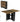 Tiptiper Folding Dining Table with 6 Wheels, Folding Kitchen Table with 2-Layer Storage Shelf, Space Saving Dining Table for Small Apartment, Rustic Brown and Black - Grand Goldman