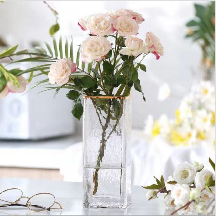 Transparent Gold-painted Glass Vases Flower Home Decor Wedding Decoration - Grand Goldman