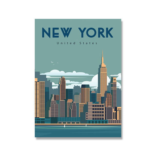 Travel Canvas Painting Art Poster Home Decoration - Grand Goldman