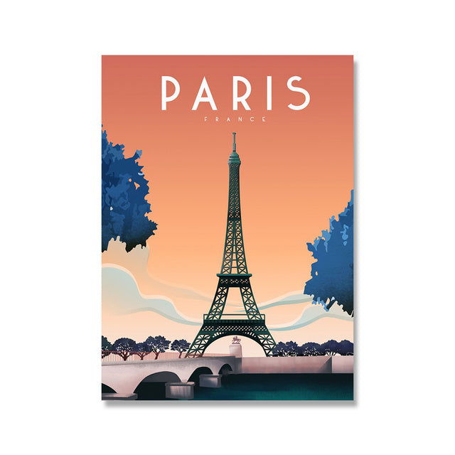 Travel Canvas Painting Art Poster Home Decoration - Grand Goldman