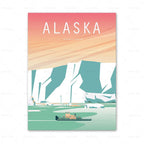 Travel City Poster Canvas Painting Art Home Decor - Grand Goldman