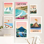 Travel City Poster Canvas Painting Art Home Decor - Grand Goldman