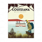 Travel City Poster Canvas Painting Art Home Decor - Grand Goldman