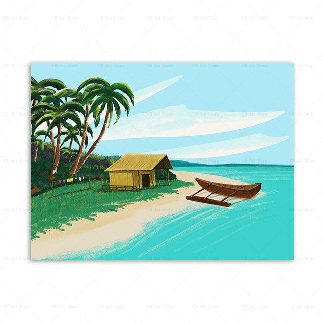 Travel City Poster Canvas Painting Art Home Decor - Grand Goldman