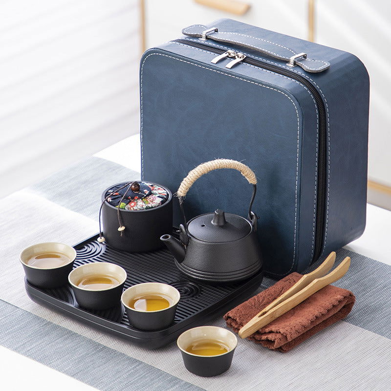 Travel Kung Fu Tea Set Portable Suit Ceramic - Grand Goldman
