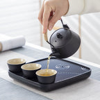 Travel Kung Fu Tea Set Portable Suit Ceramic - Grand Goldman