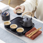Travel Kung Fu Tea Set Portable Suit Ceramic - Grand Goldman