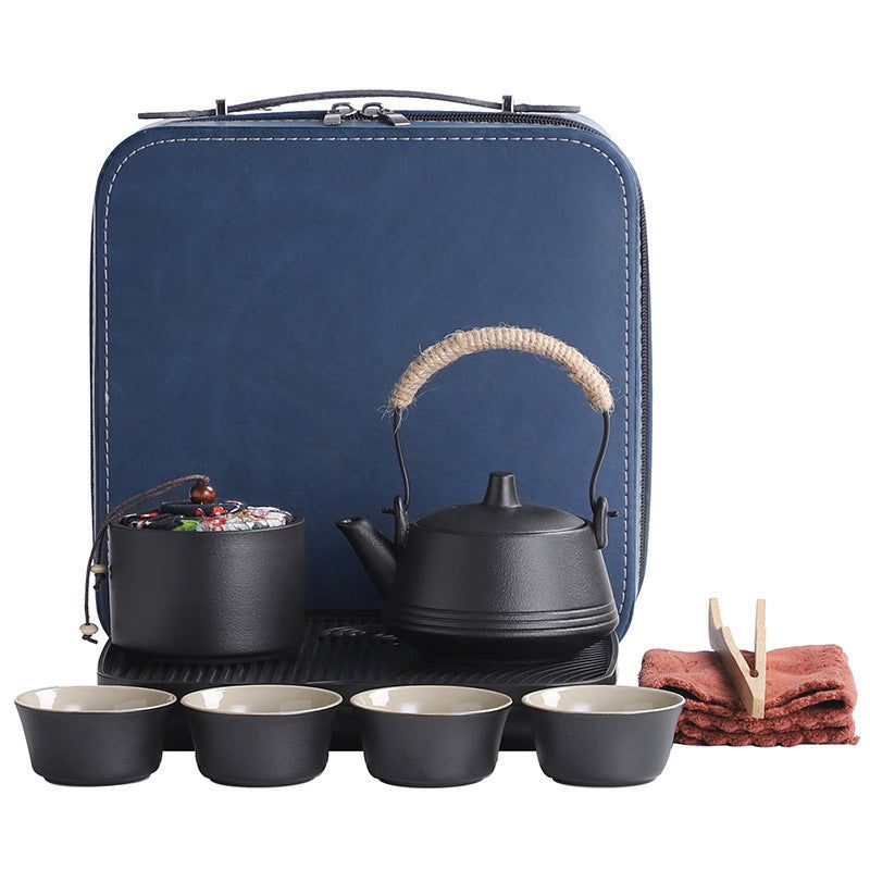 Travel Kung Fu Tea Set Portable Suit Ceramic - Grand Goldman