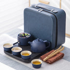 Travel Kung Fu Tea Set Portable Suit Ceramic - Grand Goldman