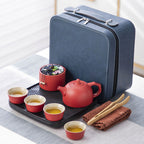 Travel Kung Fu Tea Set Portable Suit Ceramic - Grand Goldman
